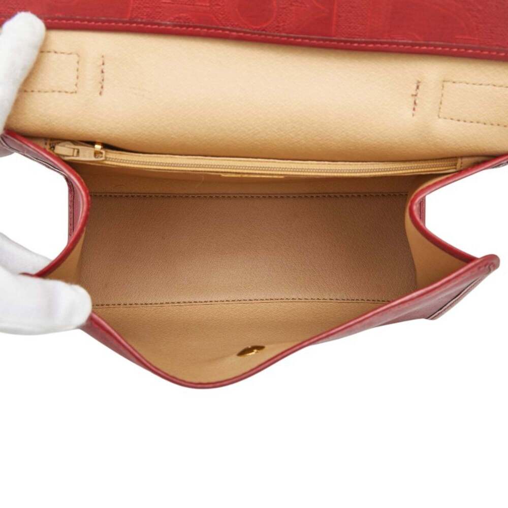 CHRISTIAN DIOR Red Leather Trotter Shoulder Bag - Picture 13 of 15